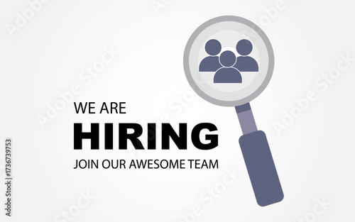 We Hiring Poster Royalty-Free Images, We are hiring banner web template, We are hiring ad Images