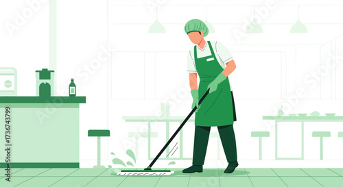 Restaurant Sanitation: An Illustrator's Depiction Of Cleaning And Hygiene Procedures