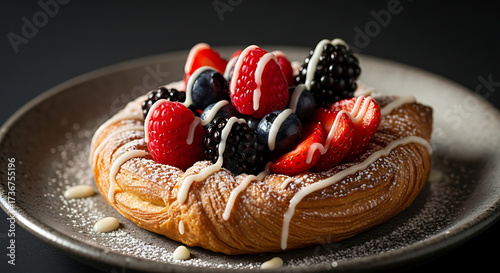 Danish Pastry with Berries