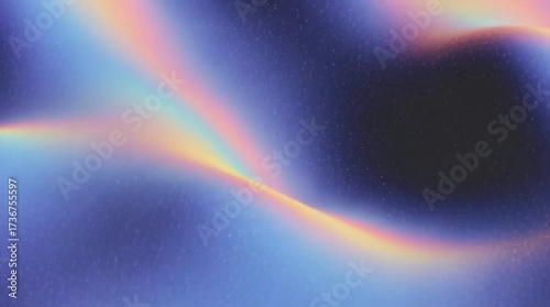 Beautiful abstract patterns in colorful waves of light against a dark background showing dynamic movement and fluid design