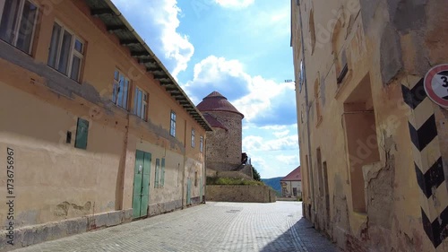Znojmo, Czech Republic - August 10, 2025: Cityscape. Urban architecture. Street view