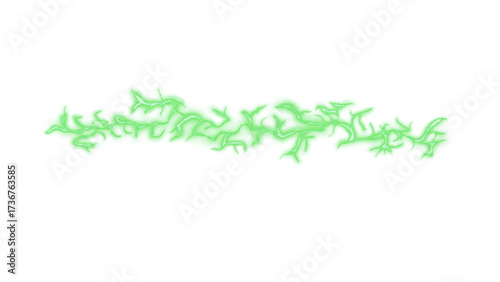 Wallpaper Mural Green Vine Illustration on transparent Background, Abstract Plant Design, Nature Graphic Element, Organic Border, Decorative Swirl, Digital Art, Minimalist Style Torontodigital.ca