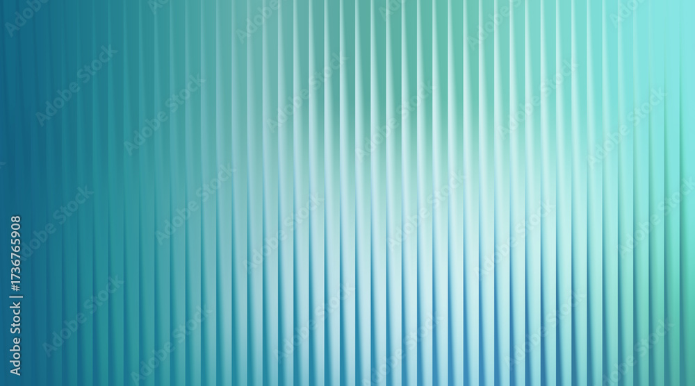Obraz premium Stunning modern background with vibrant teal and turquoise vertical stripes creating a dynamic and elegant visual effect for websites and presentations