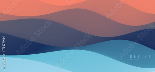 Abstract background. Vibrant gradients. Vector illustration for brochure, poster, cover, card, presentation, flyer or banner.