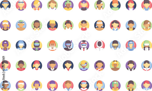 Sports and fitness Icons Modern Illustration Symbol Design Template for Web and Mobile UI. Editable Stroke Pictogram for Business Projects and Apps.