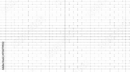 Black lined paper grid dotted texture vector background for retro poster design, abstract overlays, and technical graphic artworks