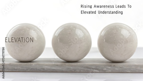 Three Polished Marble Spheres in a Minimal Arrangement