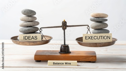 Weighing Ideas Against Execution on a Brass Balance Scale