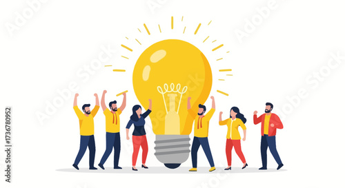 People Collaborate To Ignite an Exciting and New Breakthrough Idea and Innovative Solution