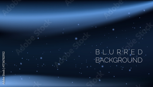 horizontal wide multicolored blurred background - Snowy night.