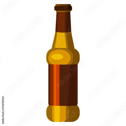 Dark Amber Bottle for Alcoholic Beverages