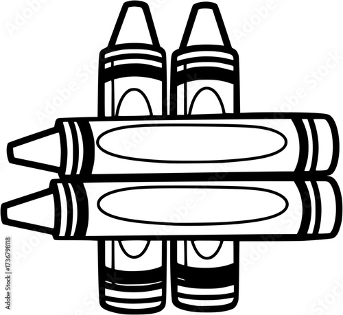 Black pen vector illustration writing instrument office supply stationery tool drawing design element
