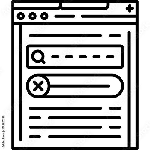 Deactivate Outline Icon
