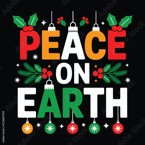 peace on earth t shirt design 