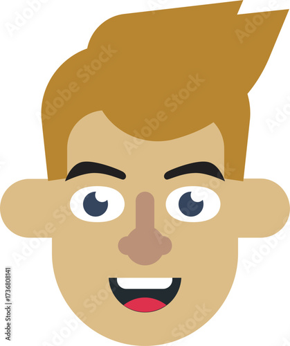 Cartoon Blond Man Avatar