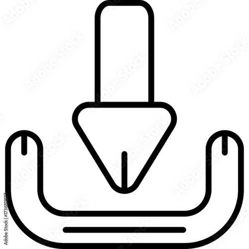 Nail polish and nail vector illustration icon