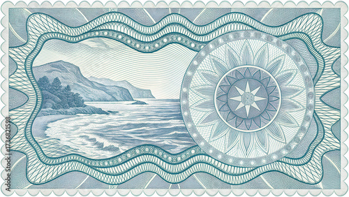 Watermark banknote pattern. Banknotes check guilloche lines texture, secure waves patterns and passport paper vector. Currency banknote guilloche, security certificate watermark vector background.
