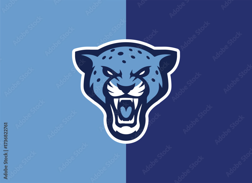 Obraz premium Cheetah Mascot Logo, Sports Logo, Esports Logo, Gaming Logo, Twitch Logo, Cheetah Head Emblem, Fierce Cheetah Illustration, Wild Animal Mascot Vector, Bold, Aggressive, Modern, Competitive, Team Ident