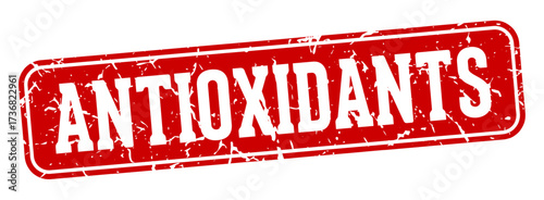 antioxidants rectangular sign. antioxidants stamp