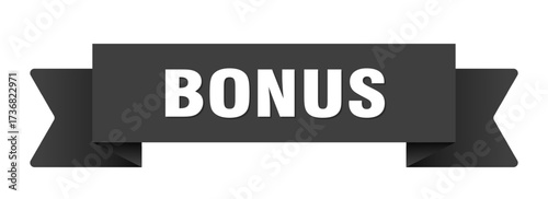 bonus ribbon isolated on transparent background. bonus ribbon