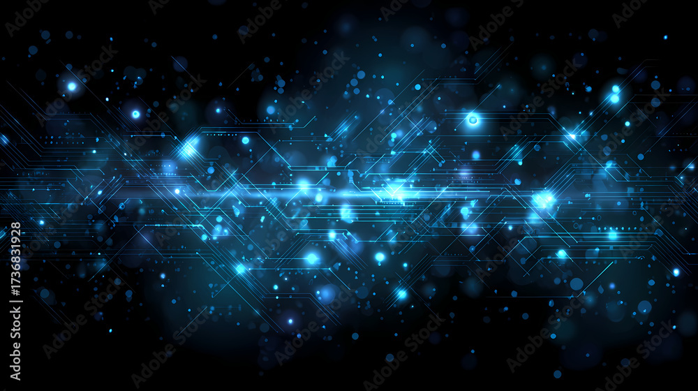 Fototapeta premium Celestial Symphony A Universe of Sparkling Light and Cosmic Dust