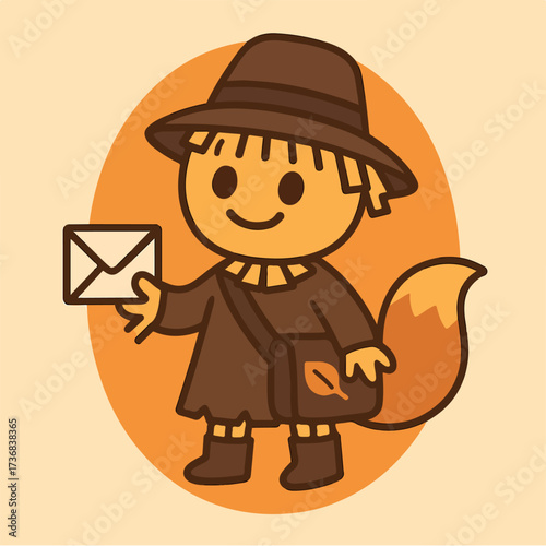Fox Messenger Delivering Letter — Adorable Halloween Post Carrier Costume