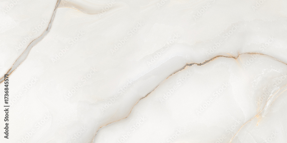 Fototapeta Natural white onyx marble stone texture with a lot of details used for so many purposes such ceramic wall and floor tiles ans 3d PBR materials.