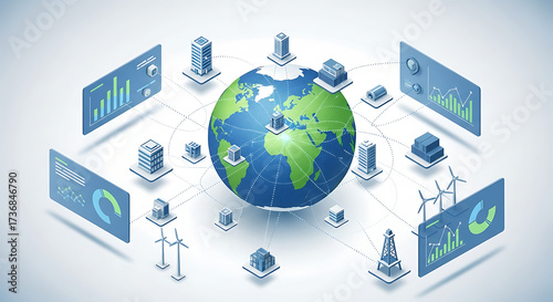 Global Technology Network Connecting Sustainable Energy and Data Infrastructure for a Modernized World