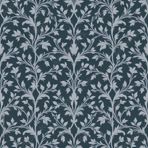 Elegant Organic Leaf Swirl Pattern