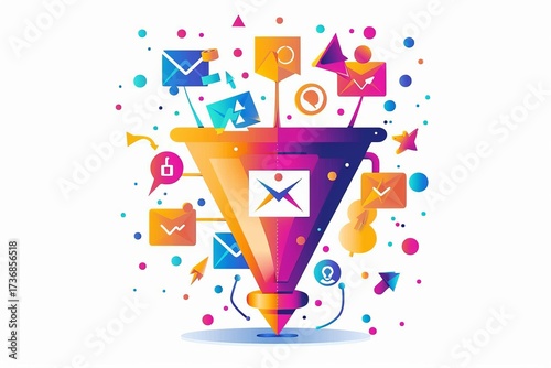 Modern Sales Funnel Concept
