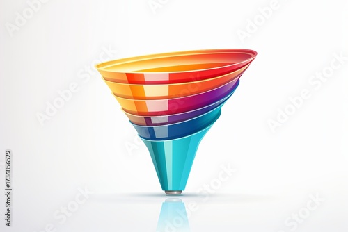 Digital Marketing Funnel Illustration