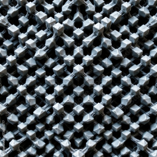 Isometric Prism Cube Grid Pattern