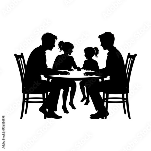 Silhouettes of people or children reading books, Isolated diverse kids with backpacks walking to school, women and children, education concept, learning, knowledge, library scene, study time