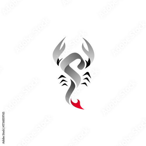 scorpion logo and its highly poisonous tail, tattoo logos