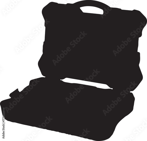 Silhouette Drill Machine Box Vector Design