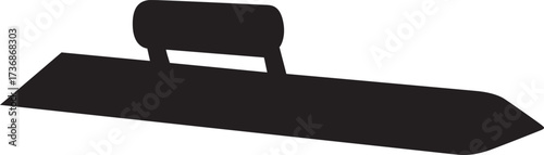 Silhouette Drywall Trowel Vector Design