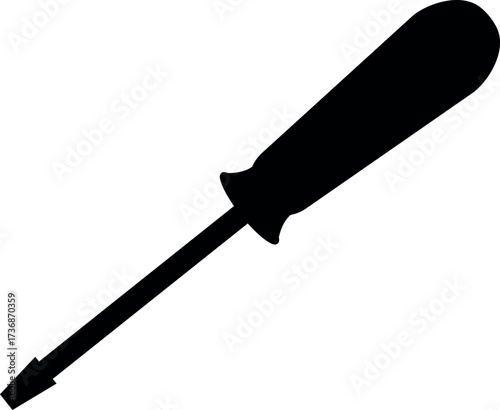 Silhouette Minus or Negative Screwdriver Vector Design