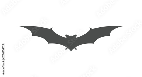 bat silhouette flying at night halloween concept perfect for spooky designs symbolizing mystery and the supernatural ideal for horror themed events.