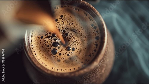 Coffee Pour from Geyser Maker – Slow Motion Video
