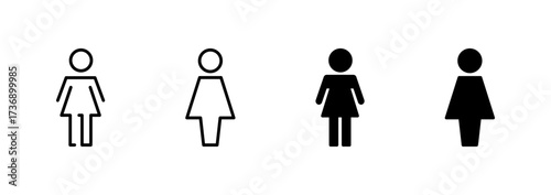 Female icon vector. woman sign and symbol