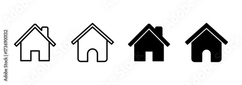 House icon vector. Home sign and symbol