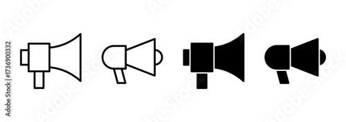 Megaphone icon vector. Loudspeaker sign and symbol