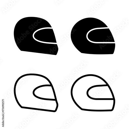 Helmet icon vector illustration. Motorcycle helmet sign and symbol. Construction helmet icon. Safety helmet