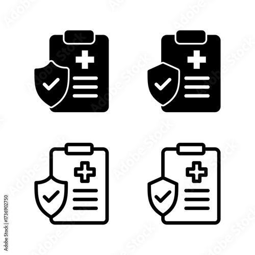 Medical insurance icon vector illustration. health insurance sign and symbol