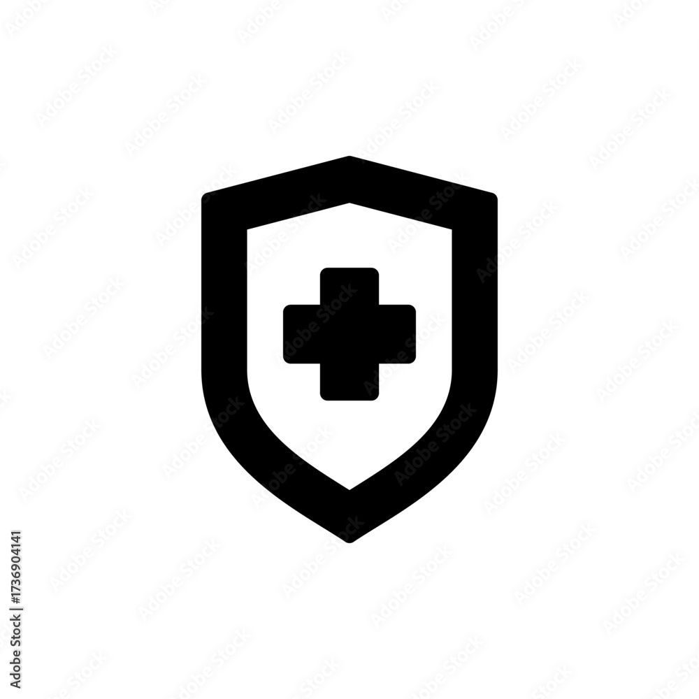 Fototapeta premium Health insurance icon vector for web and mobile app. Insurance document sign and symbol