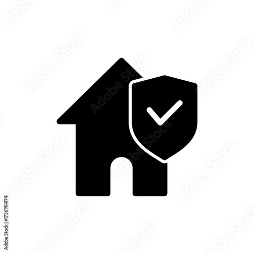 home insurance icon vector for web and mobile app. home protection sign and symbol