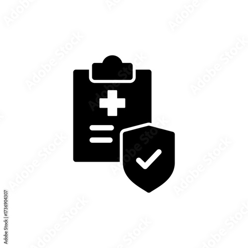 Medical insurance icon vector for web and mobile app. health insurance sign and symbol