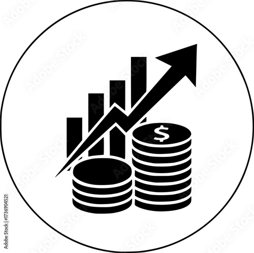 Mutual funds icon design illustration. icon concept in flat

