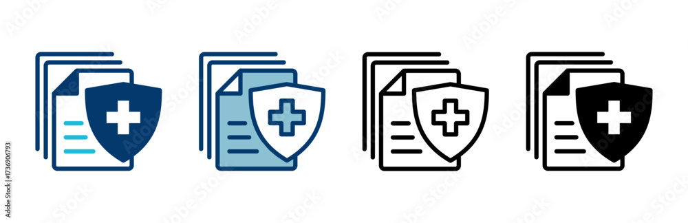 Obraz premium Medical insurance icon vector isolated on white background. health insurance icon