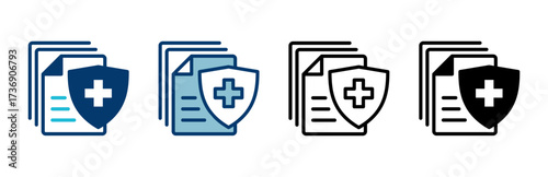 Medical insurance icon vector isolated on white background. health insurance icon